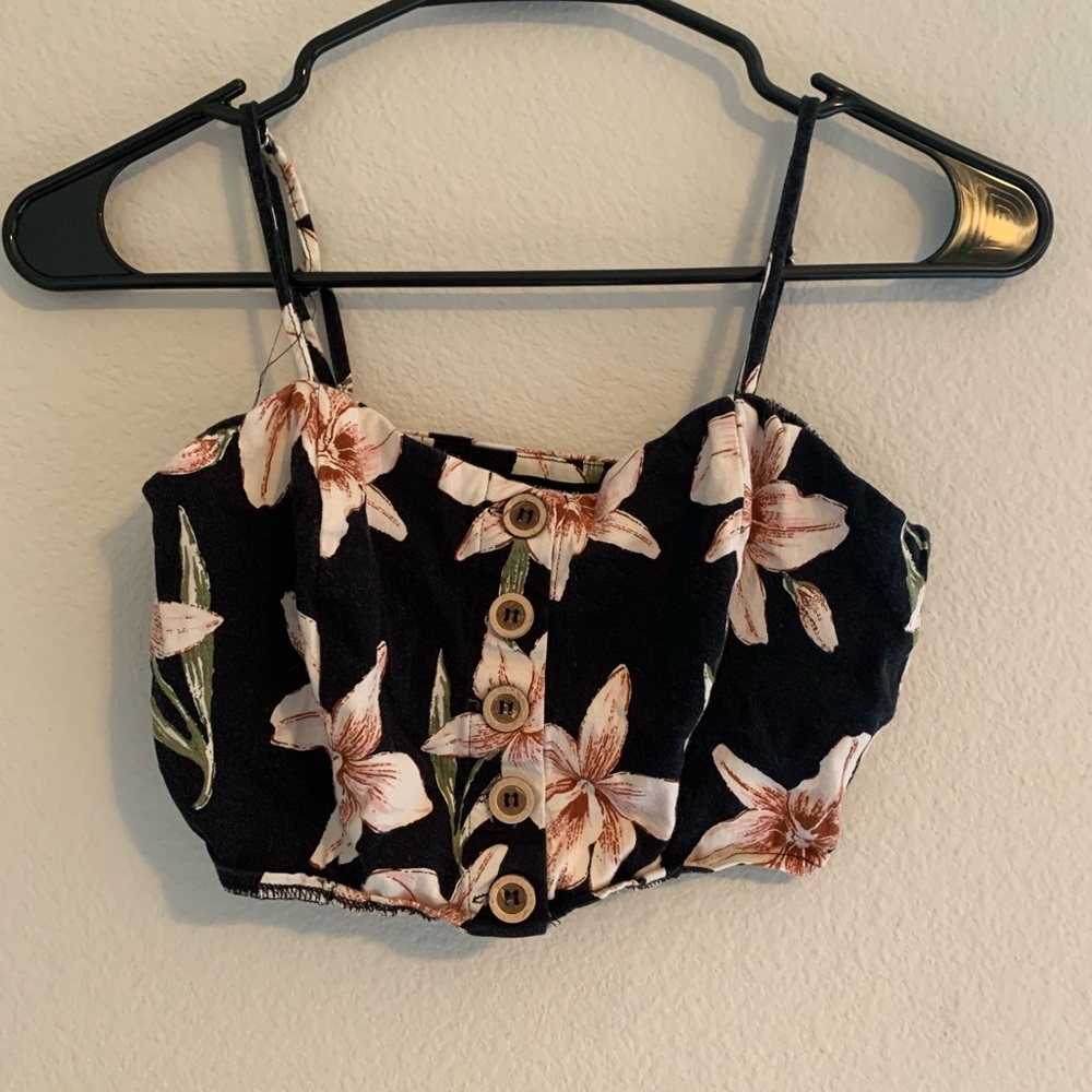 Floral crop top